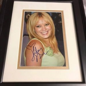 Autographed photo of Hilary Duff
